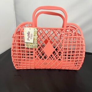 Sun Jellies Retro Basket (Large) bubblegum pink